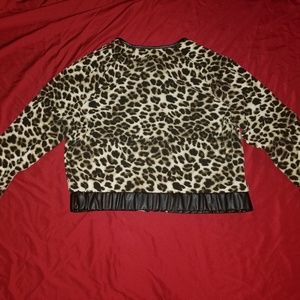 New York & Company Jackets & Coats - Women's Leopard Print Jacket Size XL New York & Company Jackets & Coats - Women's Leopard Print Jacket Size XL